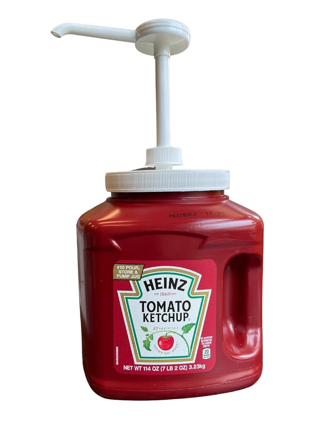 Heinz Kosher Tomato Ketchup 114 fl oz Jug with 1 oz Condiment Pump Kit