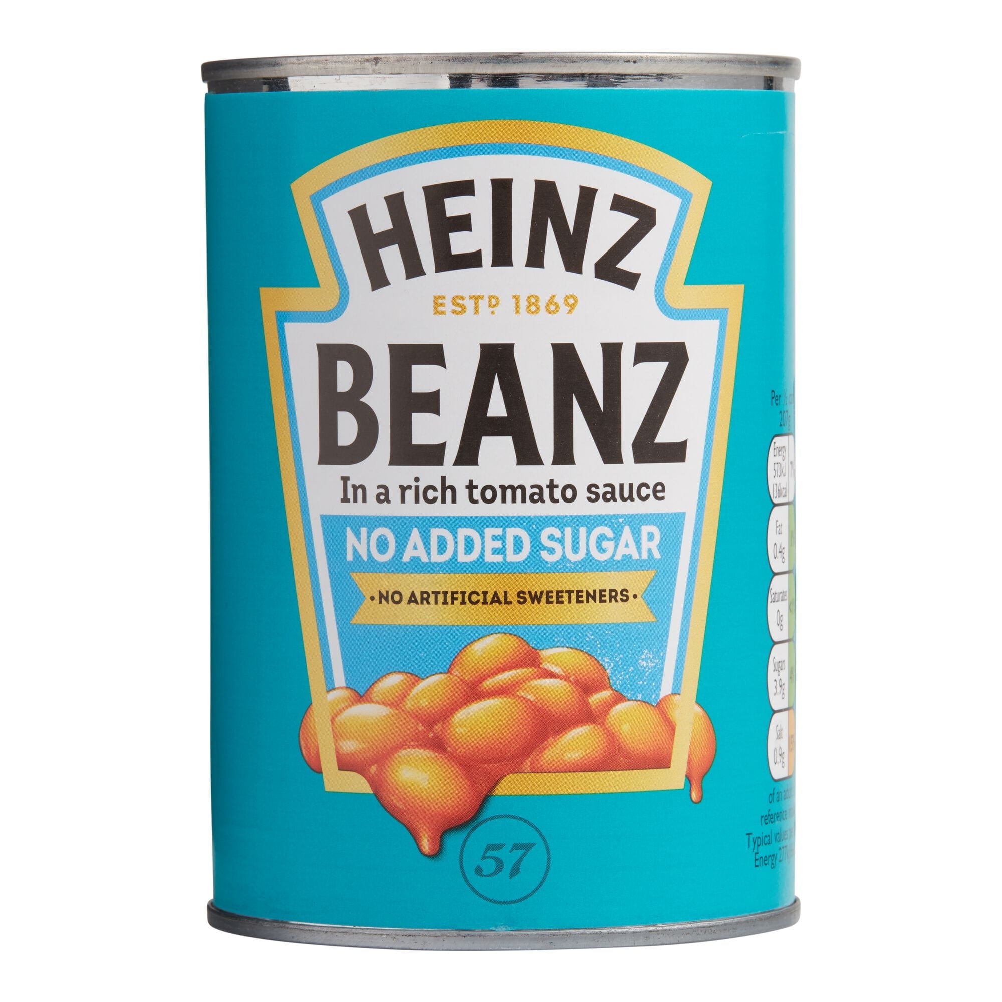 Heinz No Sugar Added Beanz in Tomato Sauce 14.6 oz. 2 eaPack of 3