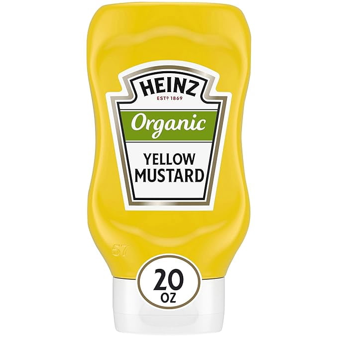Heinz Organic Yellow Mustard (20 oz Bottle)(Packaging May Vary)