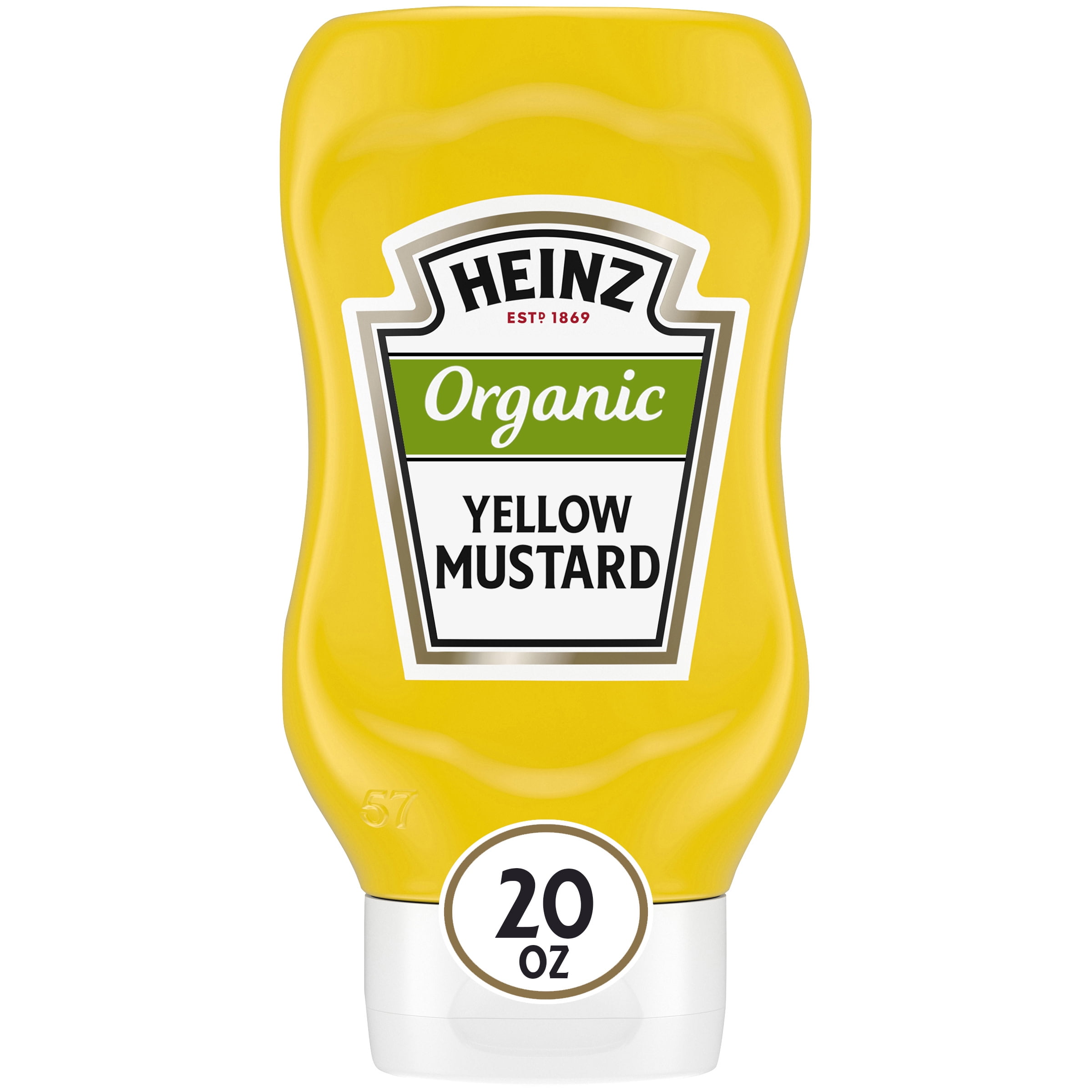 Heinz Organic Yellow Mustard, 20 oz Bottle