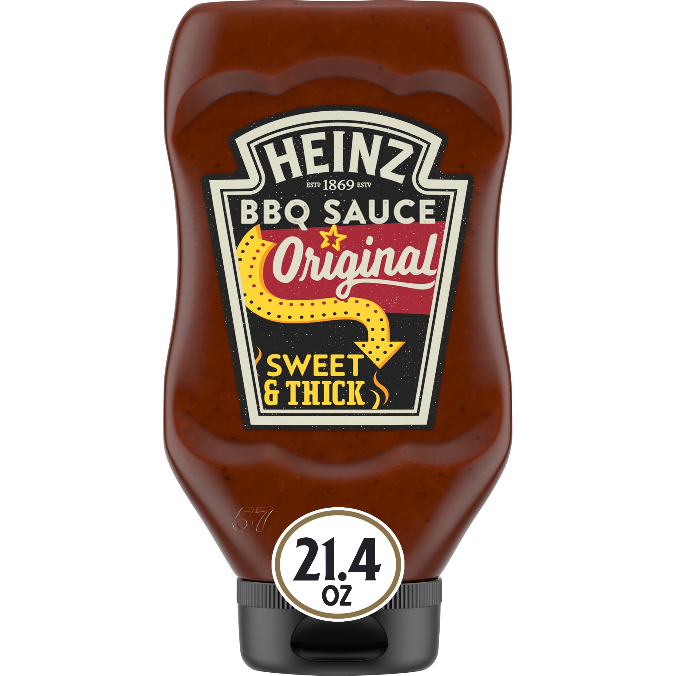 Heinz Original Sweet & Thick BBQ Sauce, 21.4 oz Bottle