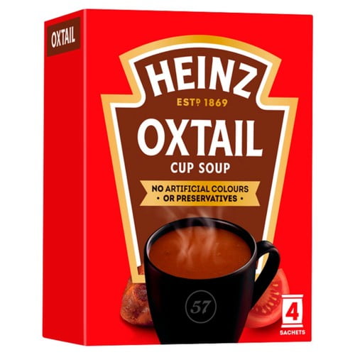 Heinz Oxtail Dry Cup Soup 62g, British Import (Pack of 2)