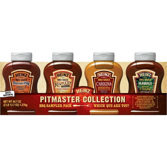 Heinz Pitmaster Collection BBQ Sauce Sampler Pack, 4 ct - 45.0 oz Bottles