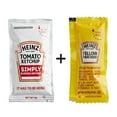 thumbnail image 1 of Heinz Simply Tomato Ketchup + Yellow Mustard Single Serve Packets l Pack of 100, 1 of 6
