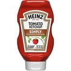 Heinz Simply Tomato Ketchup with No Artificial Sweeteners 19 oz Bottle (Pack of 2)