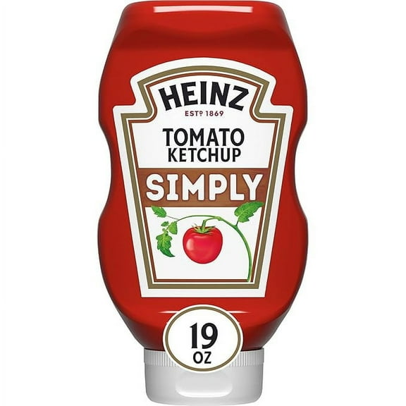 Heinz Simply Tomato Ketchup with No Artificial Sweeteners, 19 oz Bottle