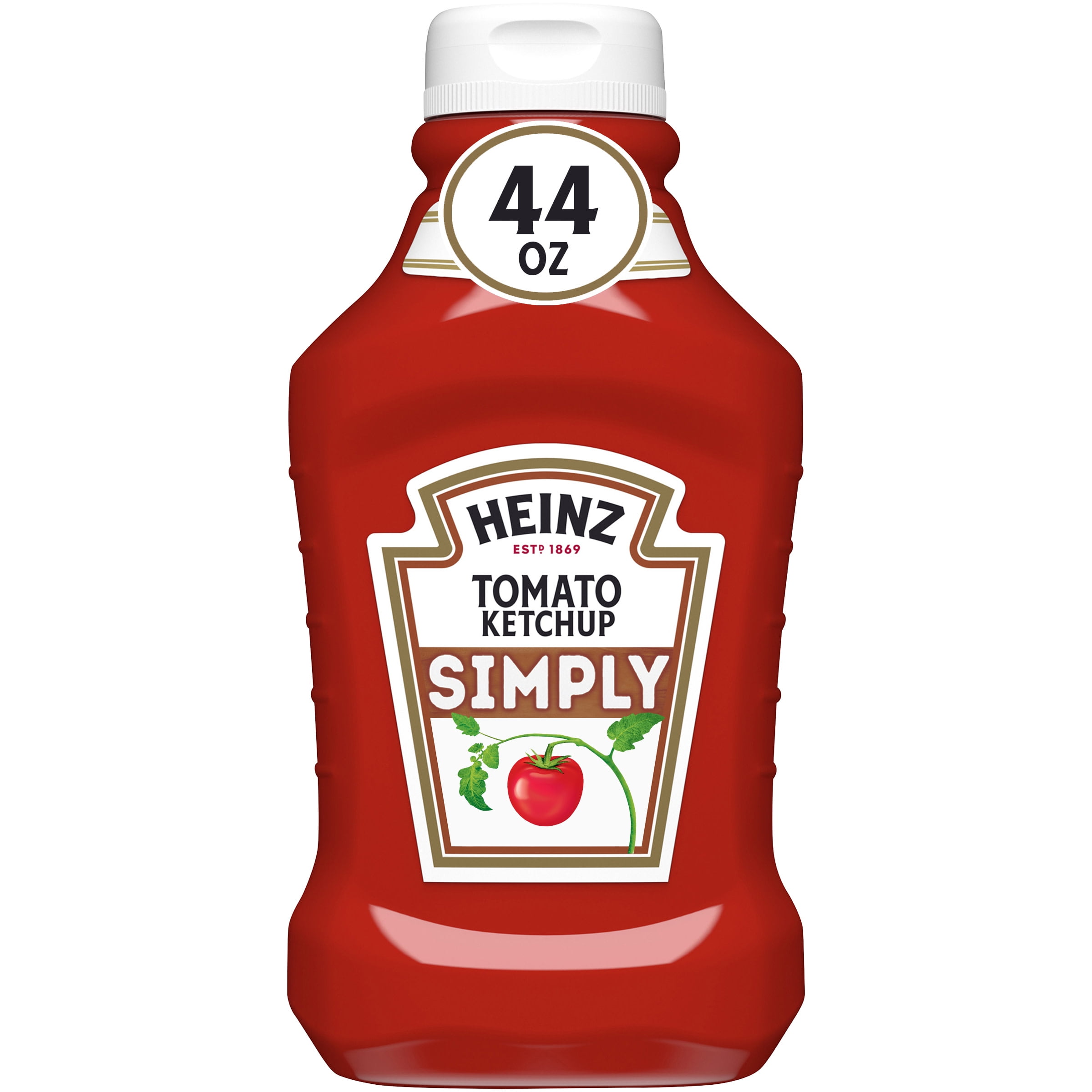Heinz Simply Tomato Ketchup with No Artificial Sweeteners, 44 oz Bottle