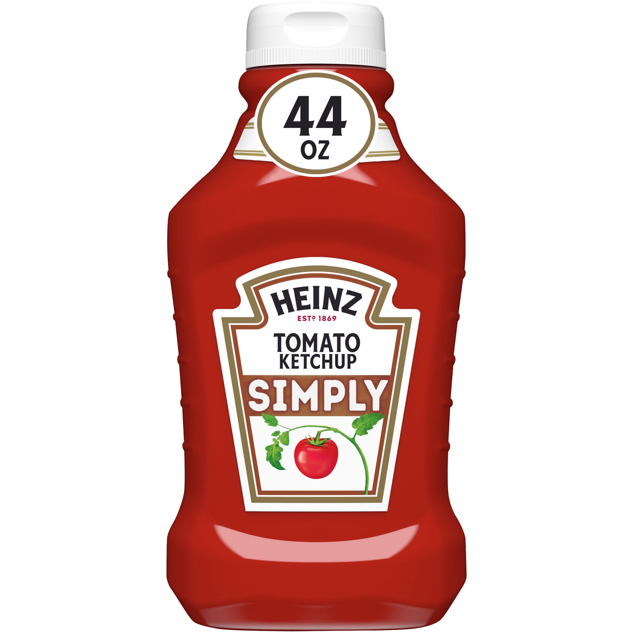 Heinz Simply Tomato Ketchup with No Artificial Sweeteners, 44 oz Bottle