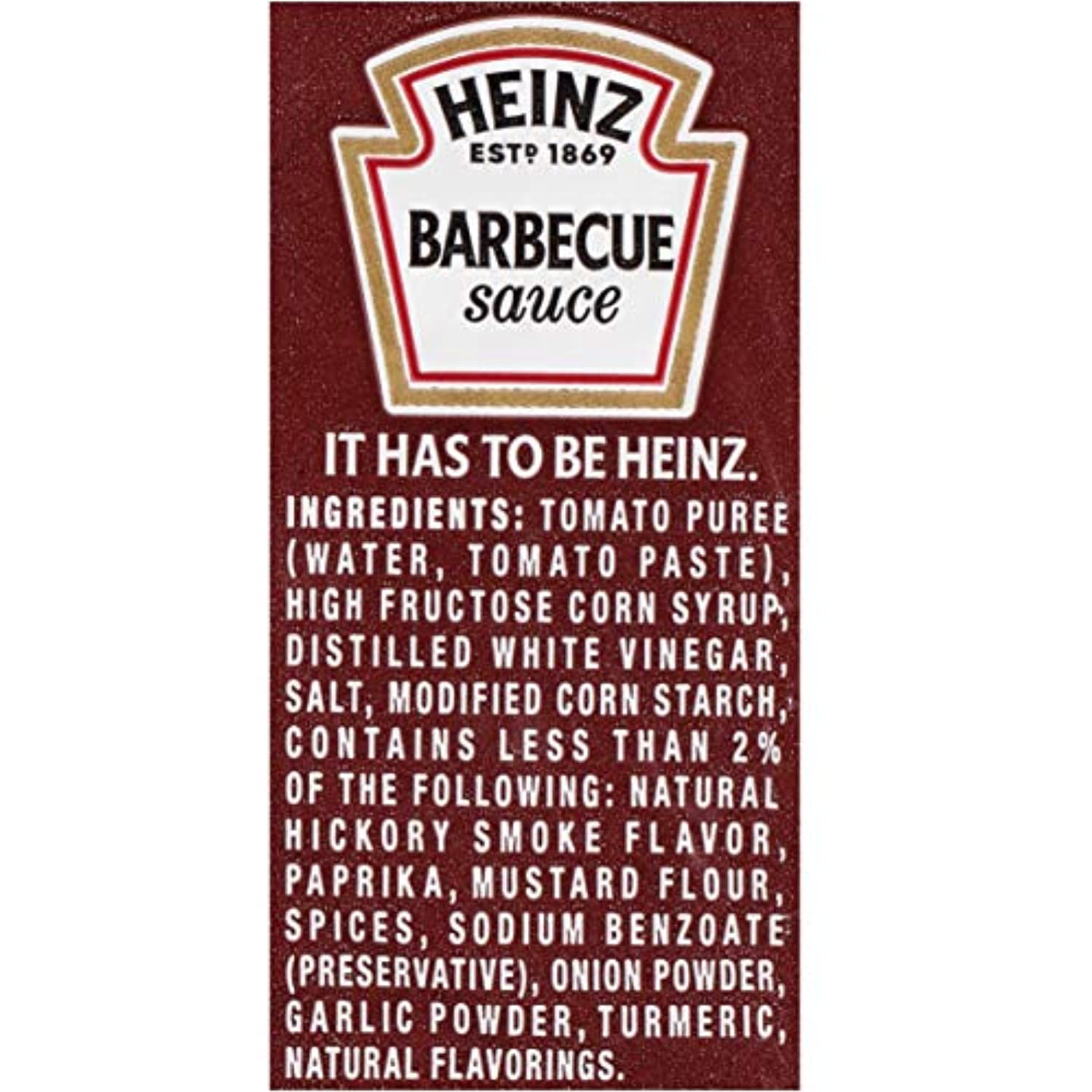 Heinz Single Serve Barbecue Sauce (200 Ct Casepack)