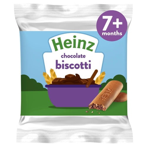 Heinz So Yummy Chocolate Biscotti Baby Food Snacks 7+ Months 60g, British Import (Pack of 3)