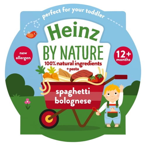 Heinz Spaghetti Bolognese Baby Food Tray 1+ Year 200g, British Import (Pack of 2)