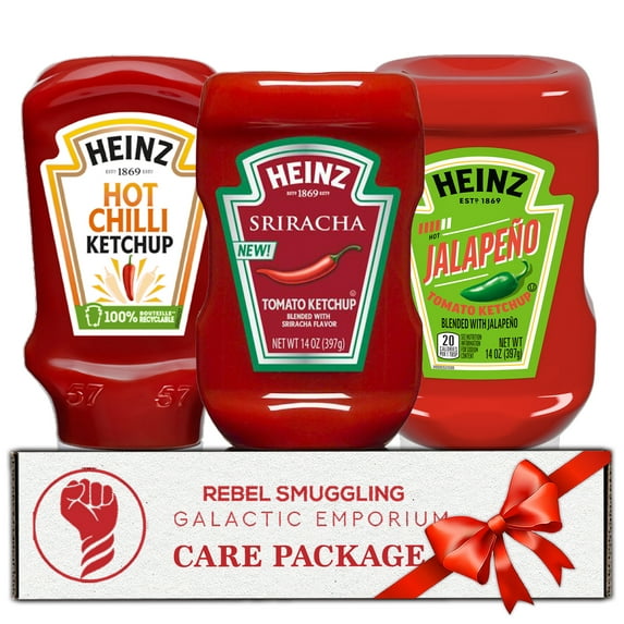 Heinz Spicy Ketchup Variety Pack - 3 Flavors (Tabasco, Jalapeño, Sriracha)