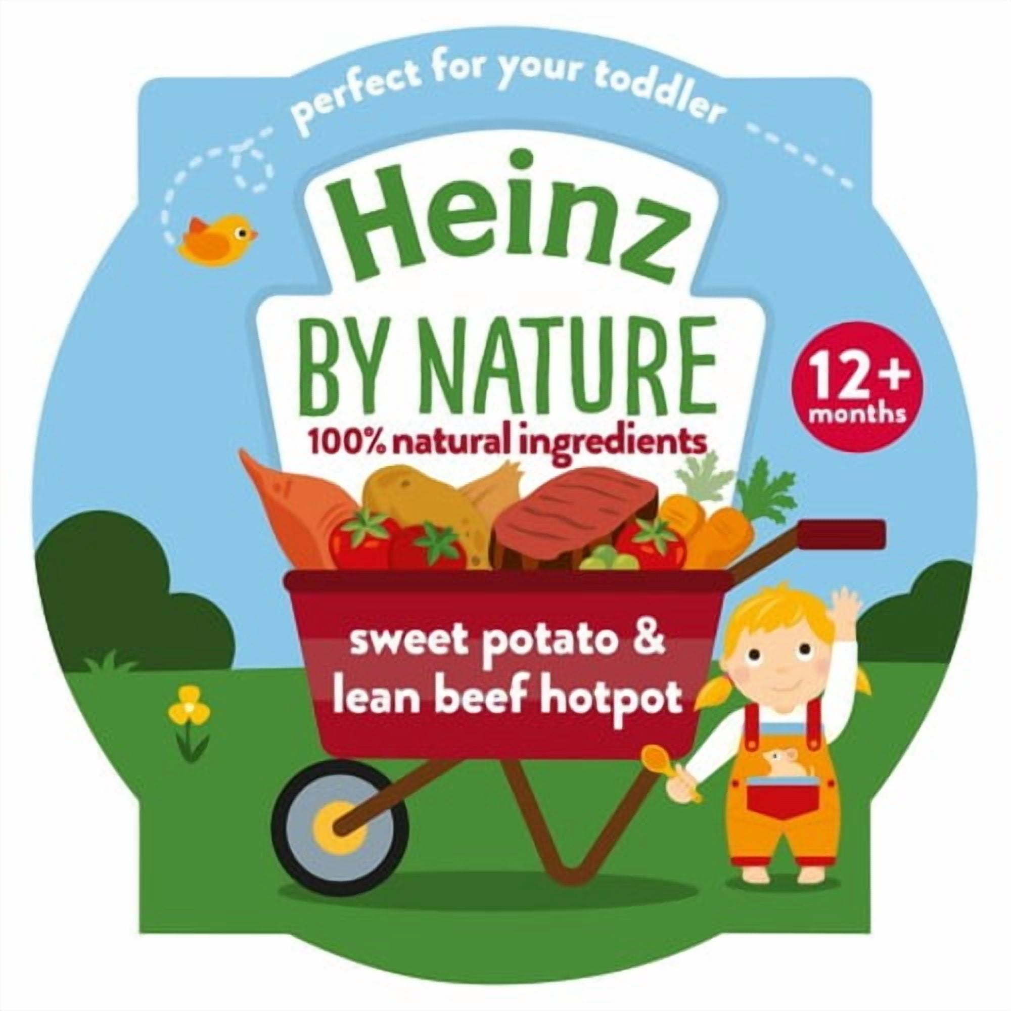 Heinz Sweet Potato & Lean Beef Hotpot Baby Food Tray 1+ Year 200g, British Import (Pack of 2)