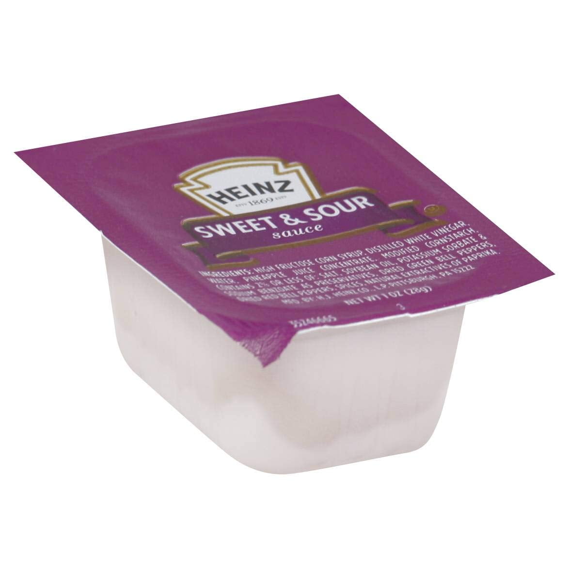 Heinz Sweet & Sour Sauce, Single Serve, 1 Oz. Dunk Cup, Pack Of 100