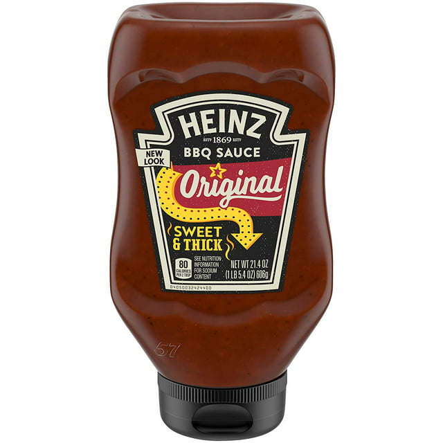 Heinz Sweet & Thick Classic Style BBQ Sauce (21.4 oz Bottles, Pack of 6)