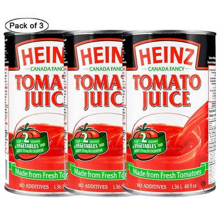 Heinz Tomato Juice, 1.36L/48 fl.oz., (3 pack) {Imported from Canada
