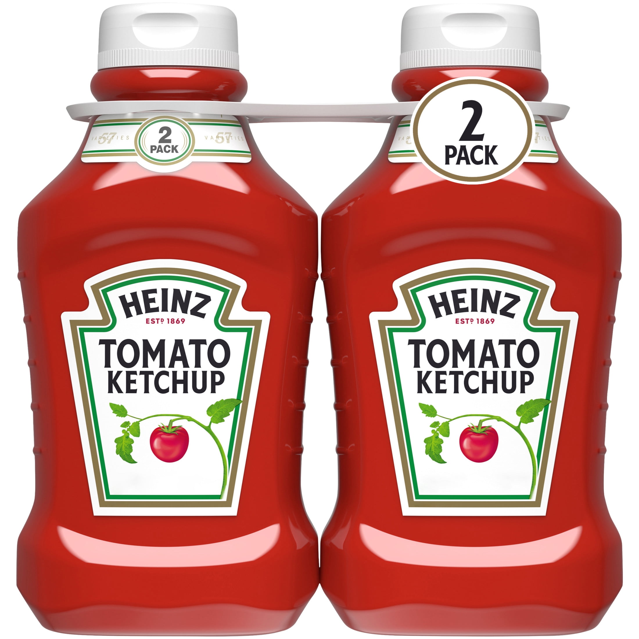 ハイべック ボトルx2p Heinz, Tomato Ketchup, 2 ct Pack, 50.5 oz Bottles, Thick & Rich