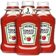 thumbnail image 1 of Heinz Tomato Ketchup, 3 ct Pack, 44 oz Bottles, 1 of 18