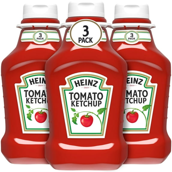 Heinz Tomato Ketchup, 3 ct Pack, 44 oz Bottles