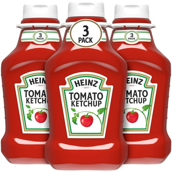 Heinz Tomato Ketchup, 3 ct Pack, 44 oz Bottles
