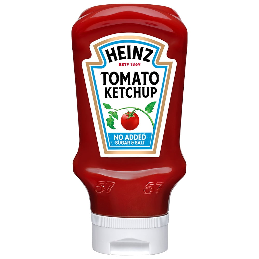 Heinz Tomato Ketchup No Added Sugar & Salt 400ml - Walmart.com