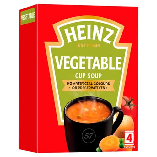 Heinz Vegetable Cup Soup 4 x 19g, British Import (Pack of 2)