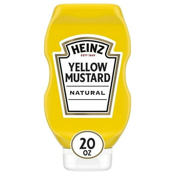 Heinz Yellow Mustard 20 oz Bottle (Pack of 2)