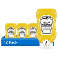 12-Pack 8-Oz Heinz Yellow Mustard Bottle only