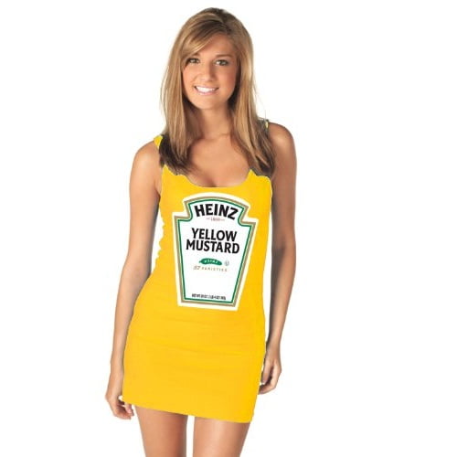 Heinz Yellow Mustard Bottle Womens Tank Dress Costume Tunic Top