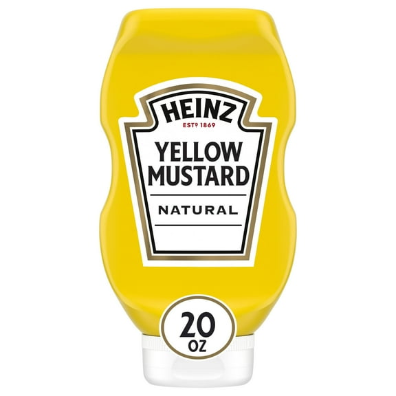 Heinz Yellow Mustard and Heinz Tomato Ketchup, 20 oz Bottle