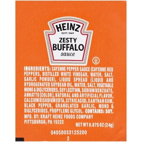 Heinz Zesty Buffalo Sauce Single Serve Cup, 0.875 oz., 100 per Case