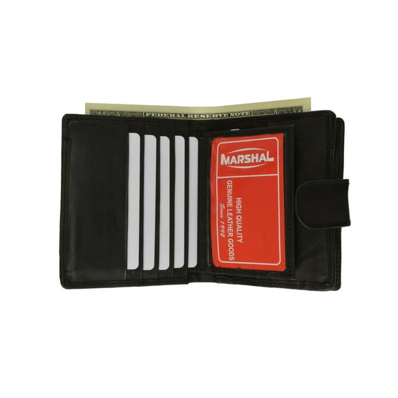 Heiress Ladies Cadex Leather ID Card Holder Wallet with Snap Button Closure 506 CF