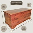 Heirloom Aromatic Red Cedar Hope Chest, Storage Trunk for Blankets