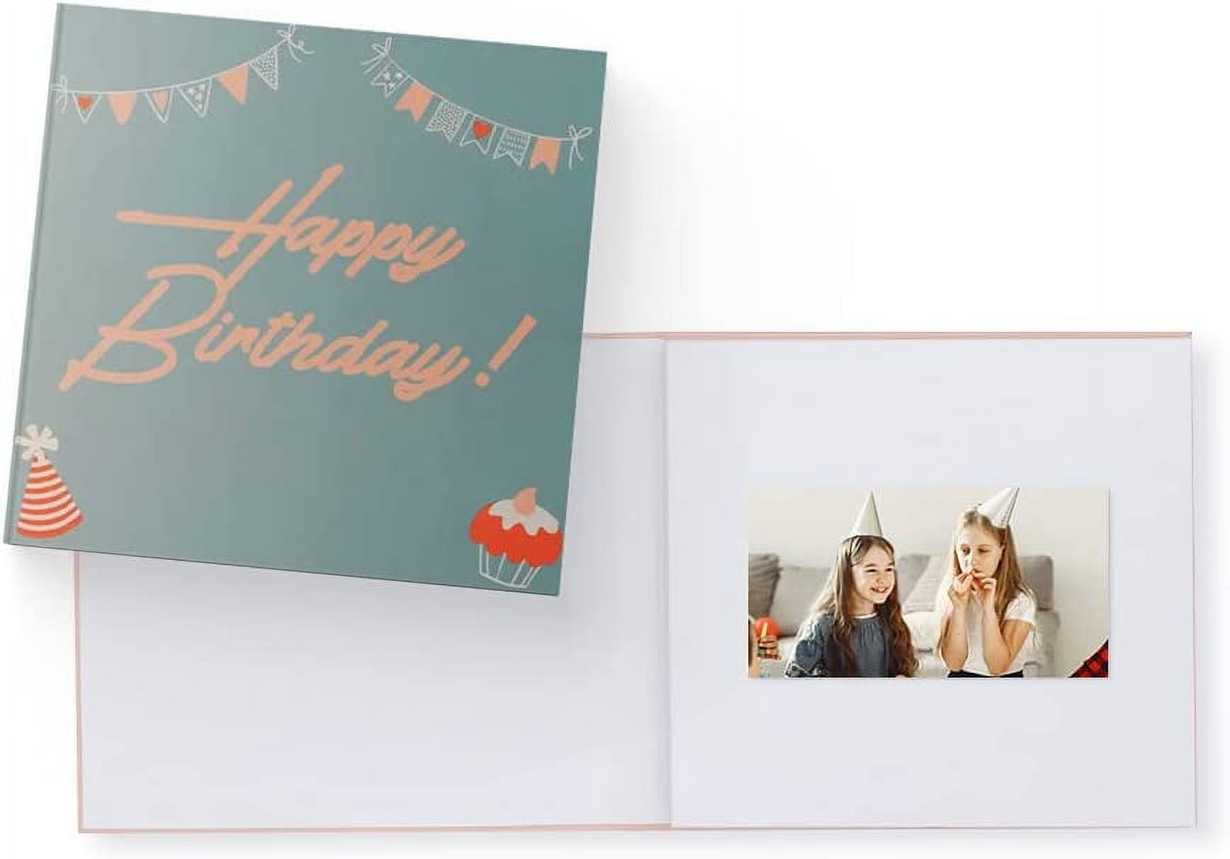 Heirloom Birthday Video Book - Create Your Own Digital Greeting Card Gift with Your Memories - Anniversary, Christmas, Wedding - Plays 20 Minutes of Video and Photos