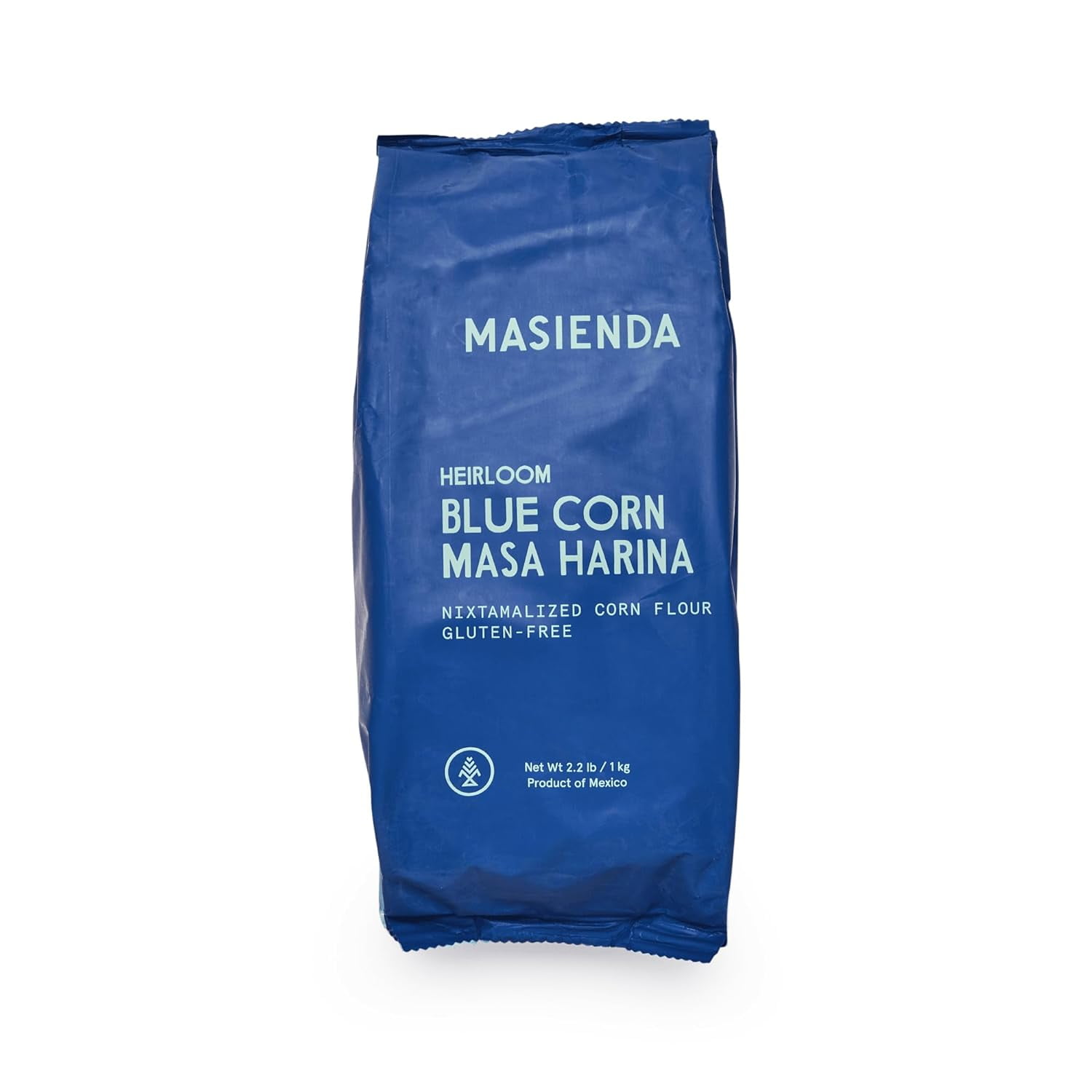 Heirloom Blue Corn Masa Harina/Flour 2.2 LB (Pack of 2) Nixtamalized