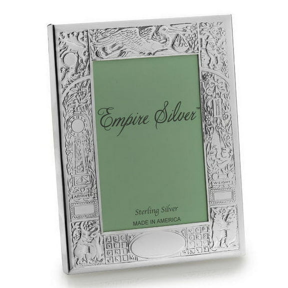 Heirloom Fine Pewter BIRTH RECORD frame by Empire Silver - 4x6