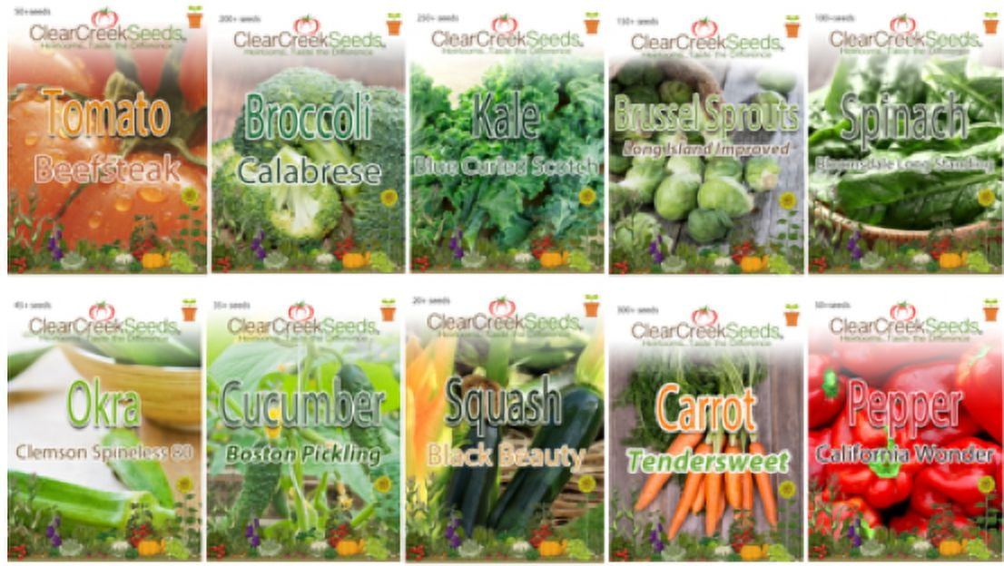 Heirloom Garden Seeds - Best Sellers (10 packs)