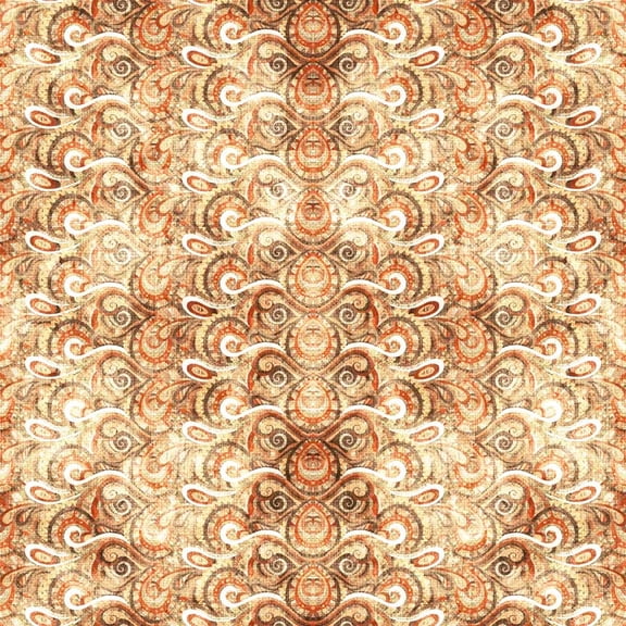 Heirloom - Geo Scroll Stripe A (1yard)