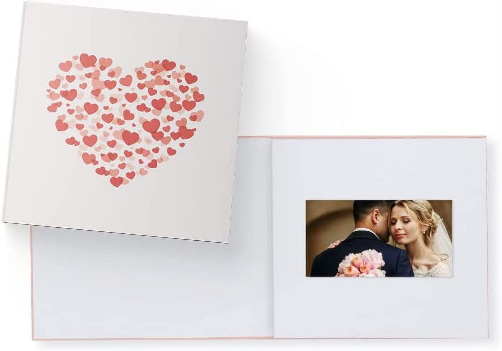 Heirloom Heart Video Book - Create Your Own Digital Greeting Card Gift with Your Memories - Anniversary, Christmas, Wedding - Plays 20 Minutes of Video and Photos
