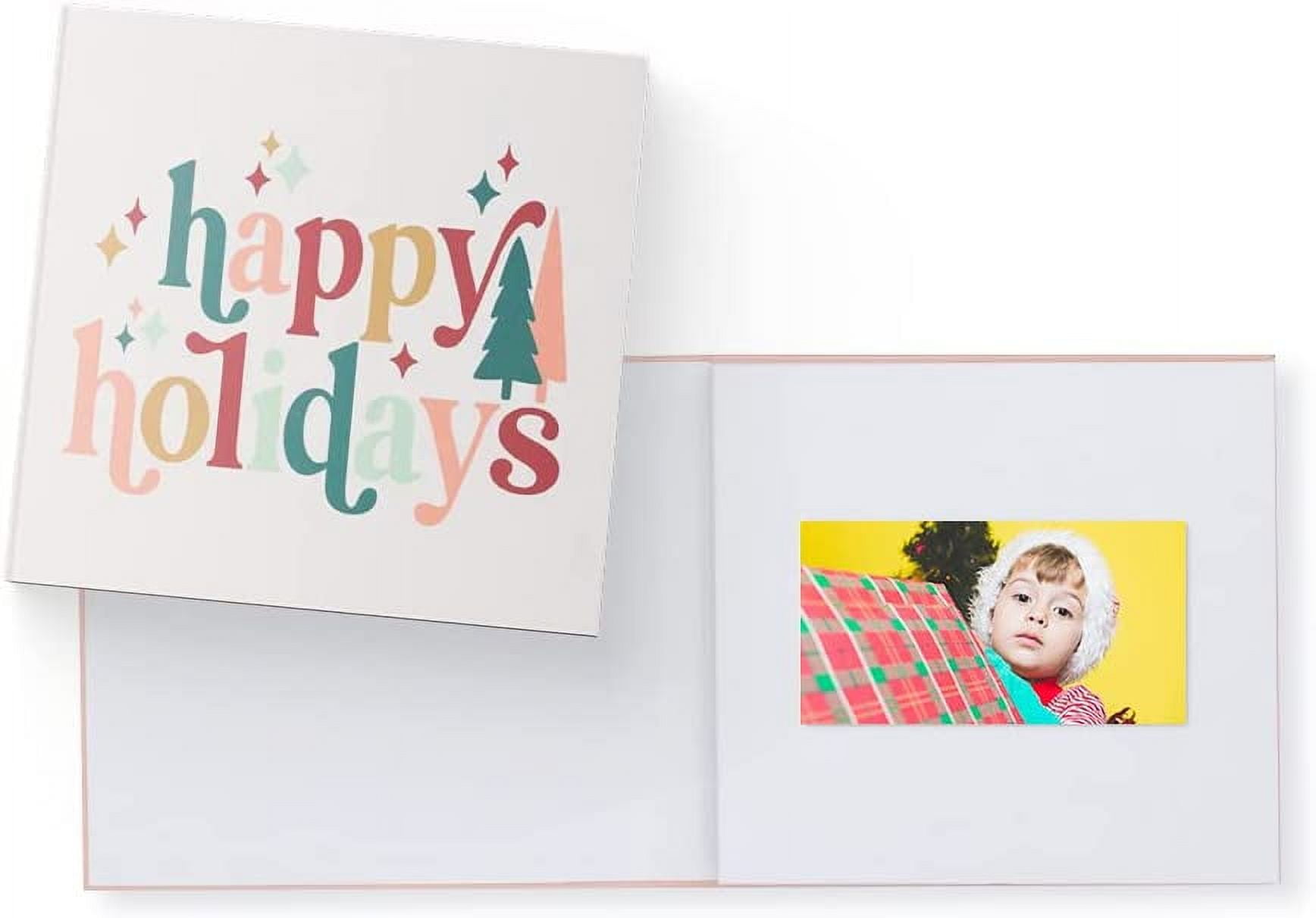 Heirloom Holiday Retro Video Book - Create Your Own Digital Greeting Card Gift with Your Memories - Anniversary, Christmas, Wedding - Plays 20 Minutes of Video and Photos