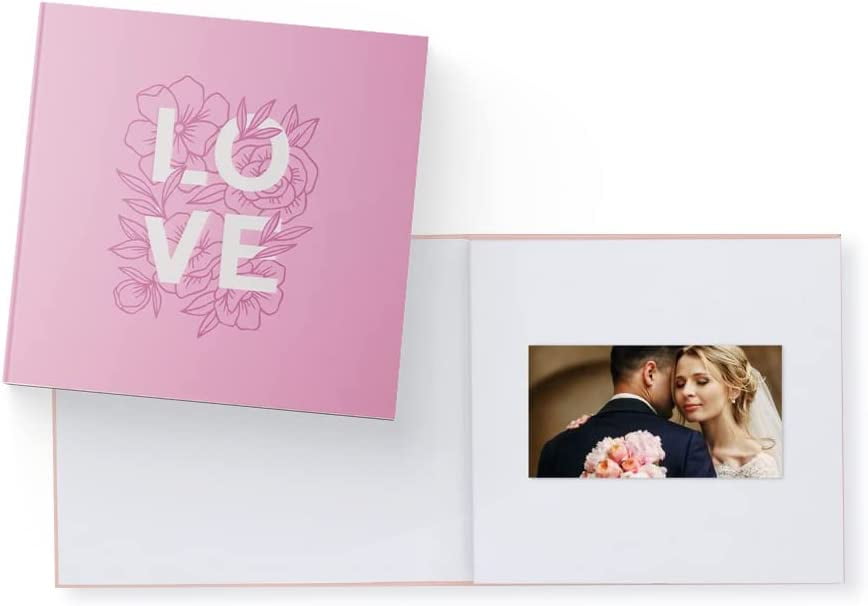Heirloom Love Video Book - Create Your Own Digital Greeting Card Gift with Your Memories - Anniversary, Christmas, Wedding - Plays 20 Minutes of Video and Photos