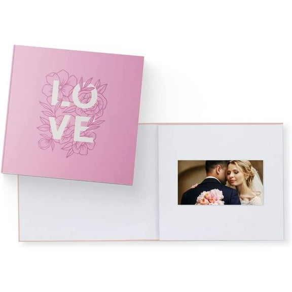 Heirloom Love Video Book - Create Your Own Digital Greeting Card Gift with Your Memories - Anniversary, Christmas, Wedding - Plays 20 Minutes of Video and Photos