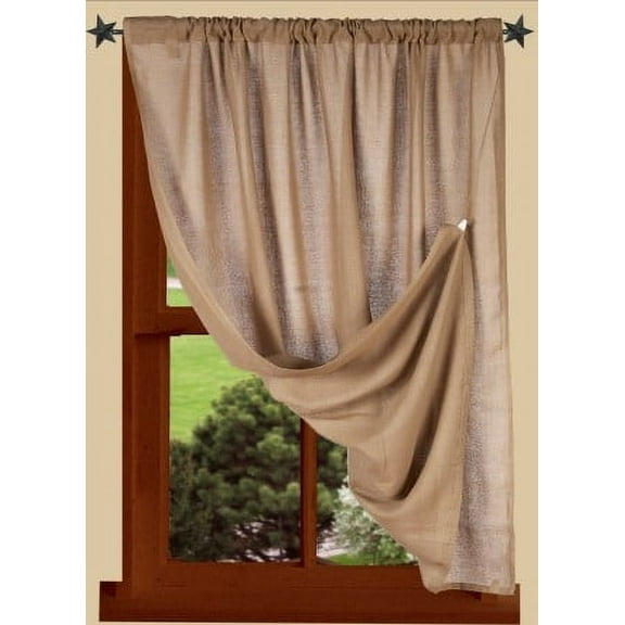 Heirloom Oat Primitive Drapery Panel