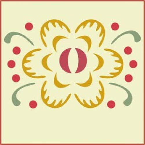 Heirloom Rose Stencil - Flower Floral Arrangements Bouquet Border Colonial Romantic DIY Vase Pitcher Decor Painting Gifts Crafts Laser Cut Mylar Reusable Templates - The Artful Stencil