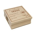 thumbnail image 1 of Heirloom Seed Packet Label for Flowers Vegetable Fruits Square Rubber Stamp Stamping Scrapbooking Crafting - Small 1.25in, 1 of 7