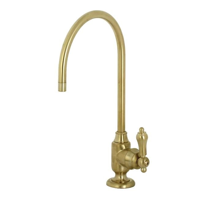 Brushed Brass Single-Handle Water Filtration Faucet