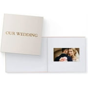 Heirloom Wedding Video Book - Create Your Own Digital Greeting Card Gift with Your Memories - Anniversary, Christmas, Wedding - Plays 20 Minutes of Video and Photos