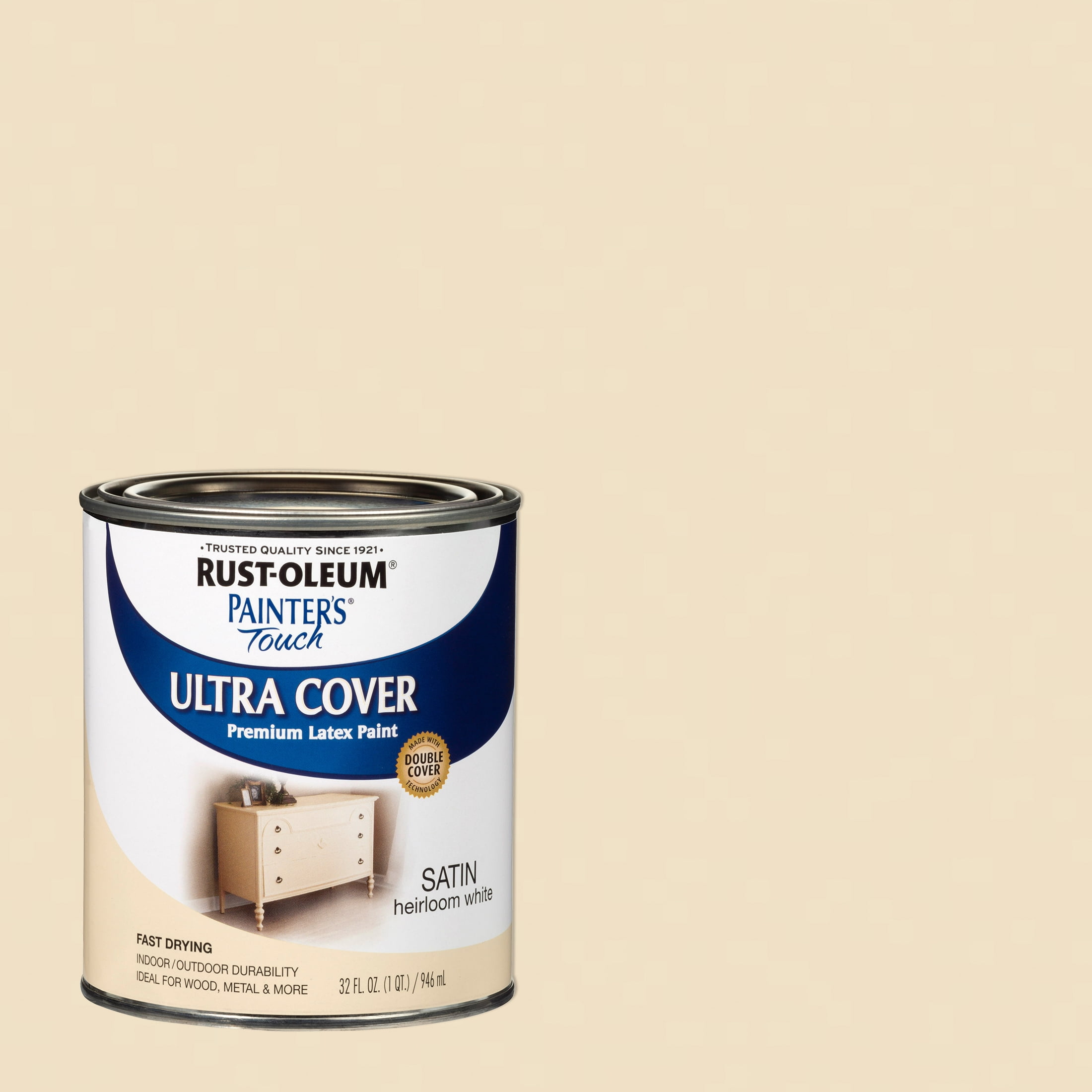 Heirloom White, RustOleum Painter's Touch Ultra Cover Satin, Quart