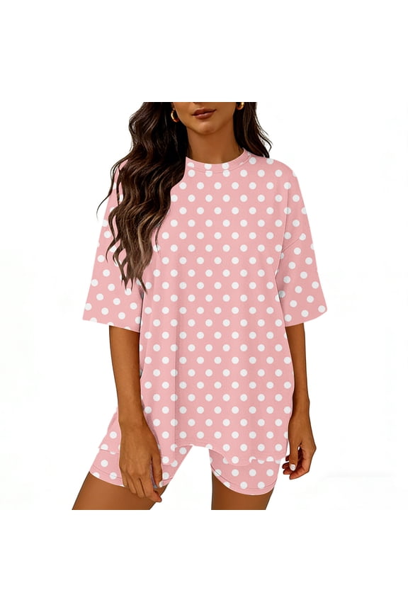 2 Piece Sets for Women Workout Casual Outfits Oversized Short Sleeve Tops and Shorts Set Travel Vacation Outfit Sweatsuit