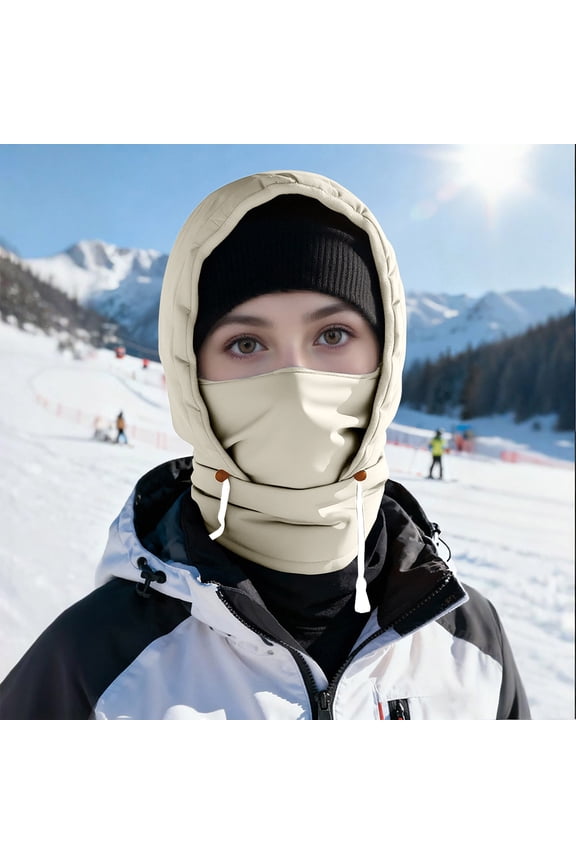 3-in-1 Multifunctional Winter Hat for Women and Men, Thick Insulated Waterproof Windproof Cap with Velvet Lining for Outdoor Cycling, Skiing, and Sun Protection